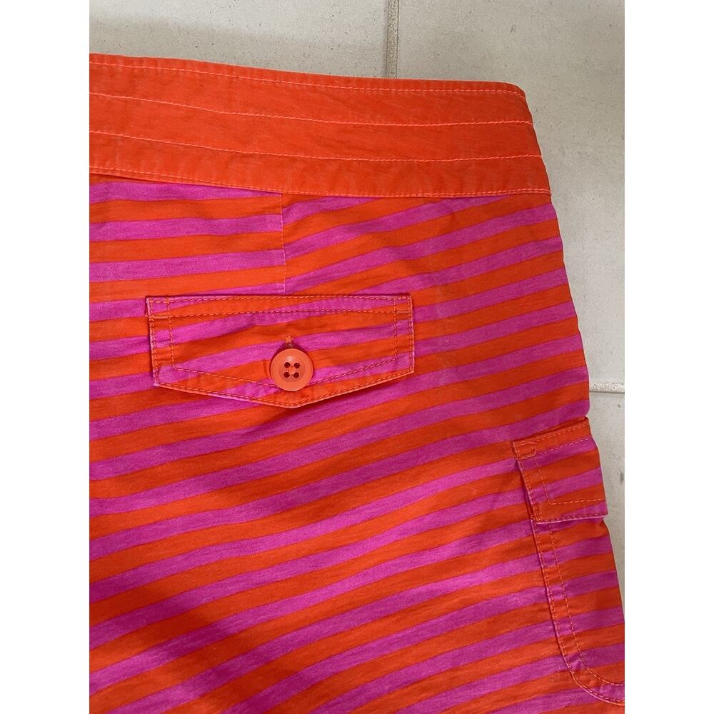 J. Crew Swim String Board Shorts Striped Pockets Swimwear - Picture 9 of 11